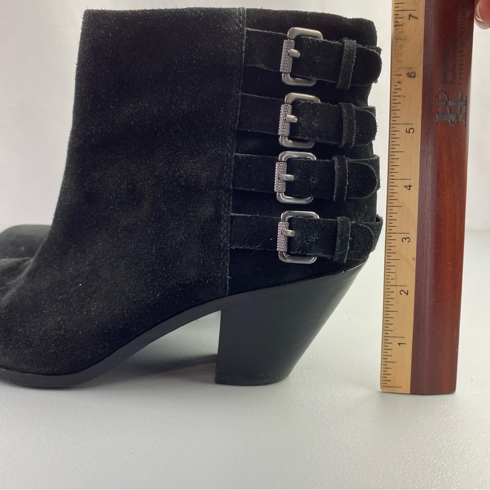 Sam Edelman LUCCA suede block heel buckle detail ankle boots, 9M - Picture 7 of 10